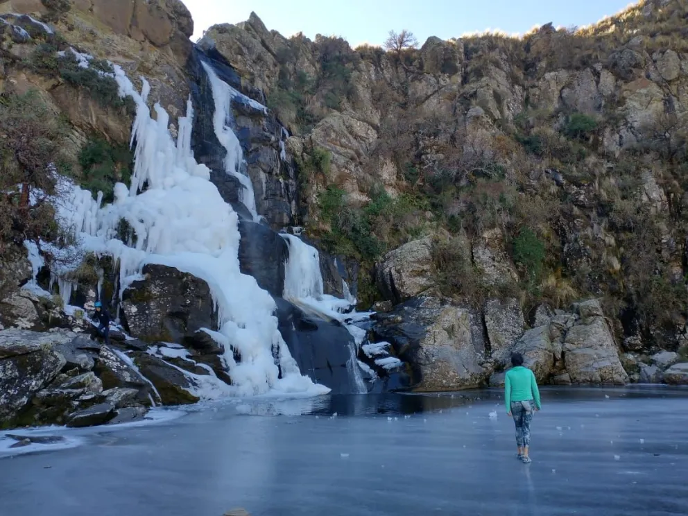 El Salto del Tigre congelado: uno de los principales atractivos del invierno