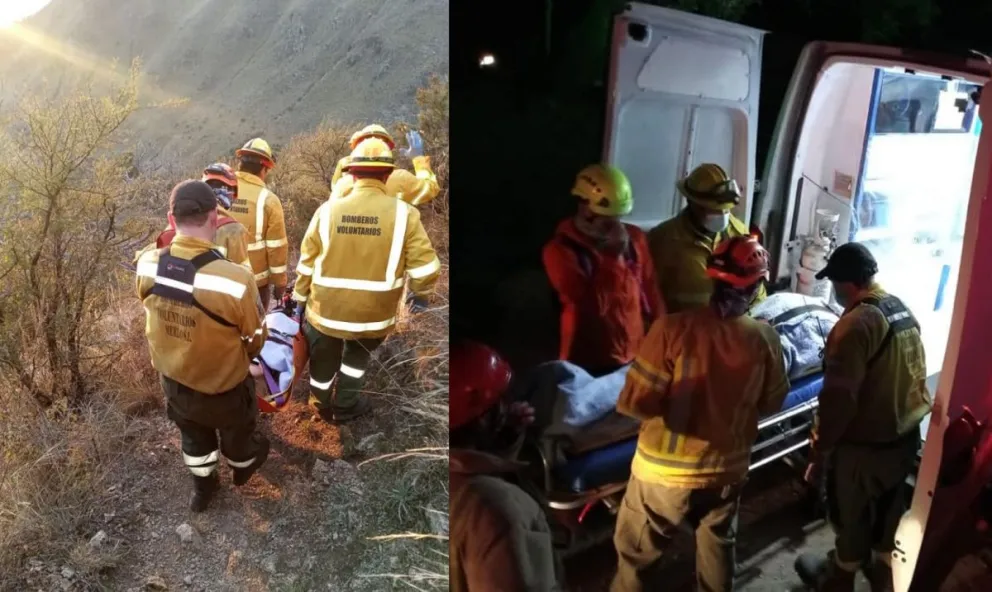 Rescataron a una persona accidentada en el sendero de la cruz ...