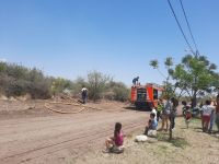 Villa de Merlo: Incendio forestal en el barrio Quintas del Tomero Villa de Merlo: Incendio forestal en el barrio Quintas del Tomero