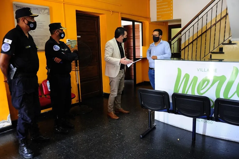 El ministro de Seguridad le pidió al intendente de Villa de Merlo que ayude en la prevención de los delitos