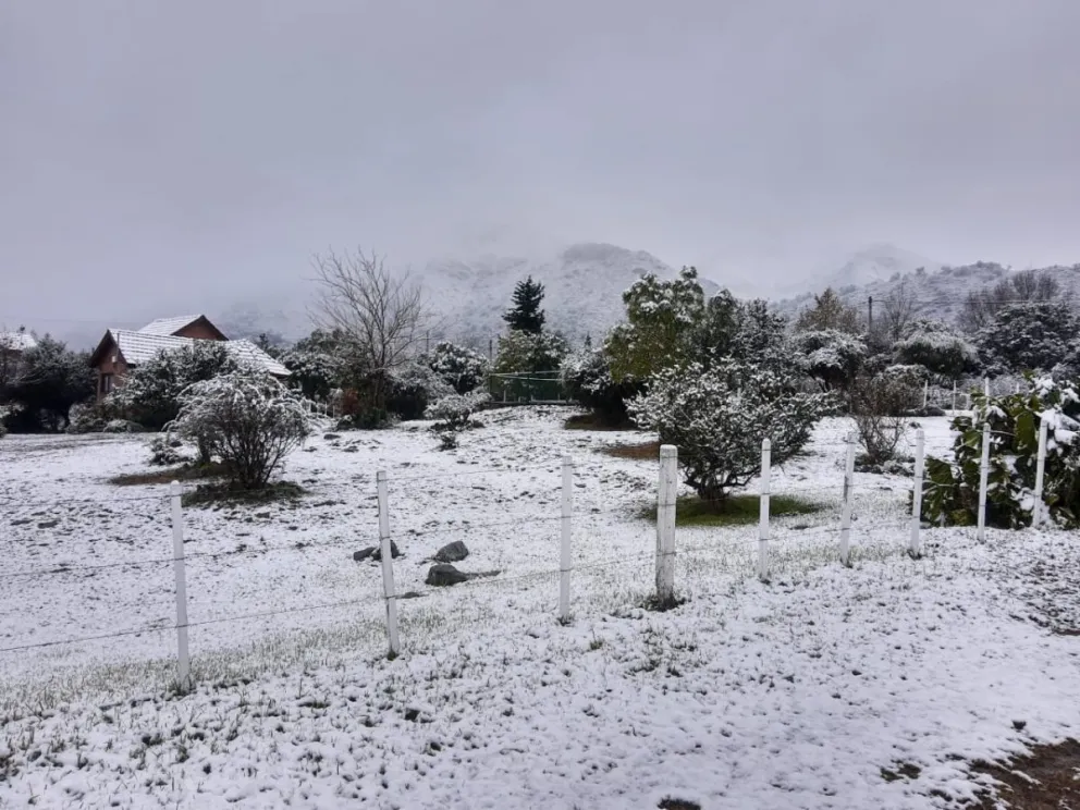 Espectacular nevada en Villa de Merlo y la zona